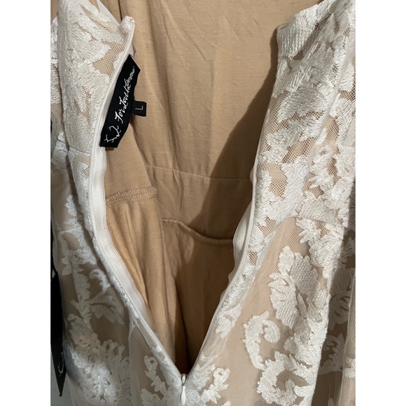 For Love & Lemon Corset Lace Mini Dress in White - Picture 5 of 5